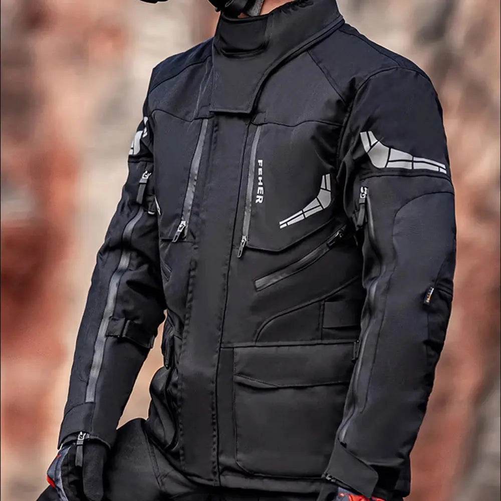 S-7XL Motocross Jacket Men Women Chaqueta Moto CE Protector Motorcycle Jacket Waterproof Protective Gear With Removeable Linner - Mulambo store
