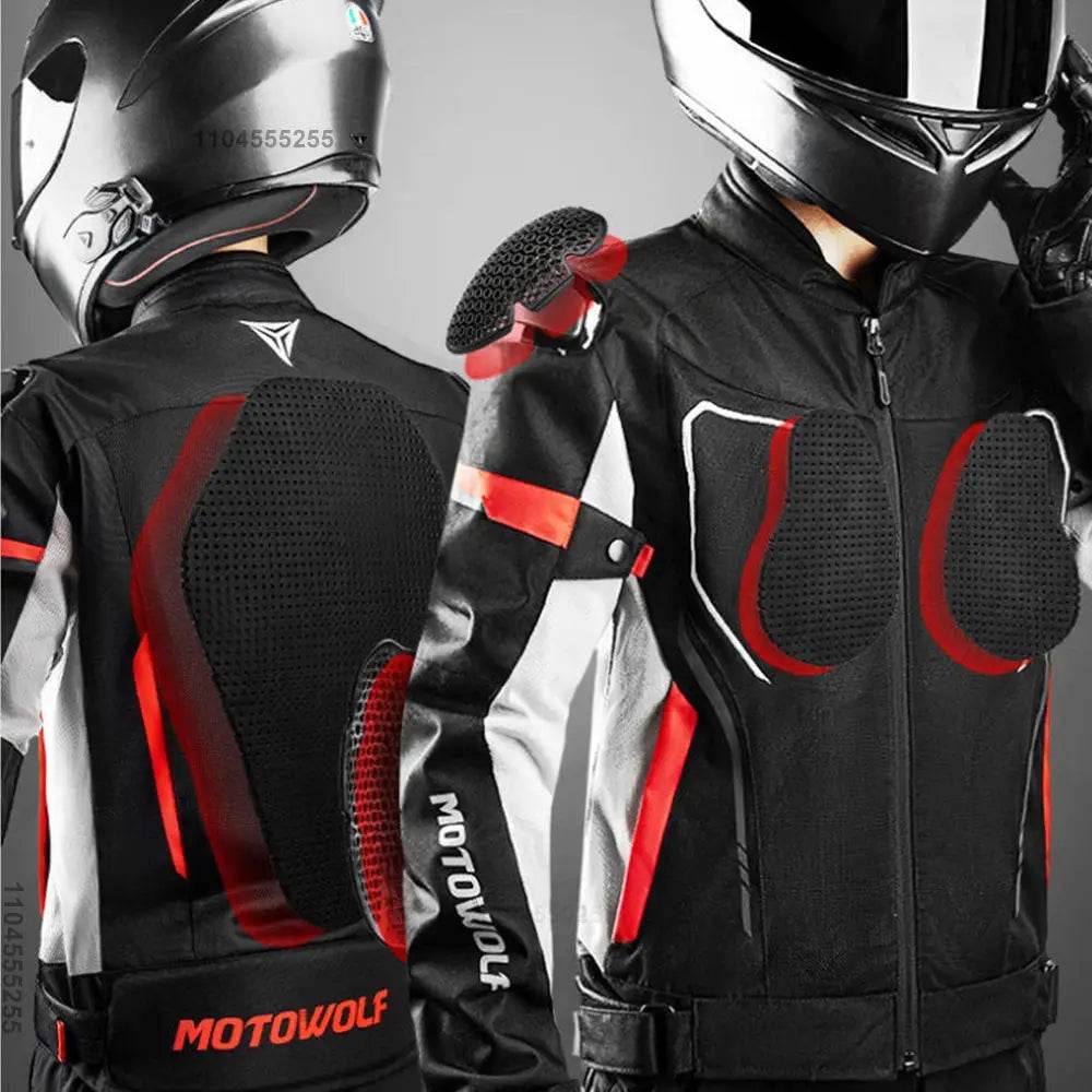 Motorcycle Jacket Men Summer Breathable Windproof Motocross Jacket Built in CE Armor Motorcyclist Racing Moto Chaqueta Clothing - Mulambo store