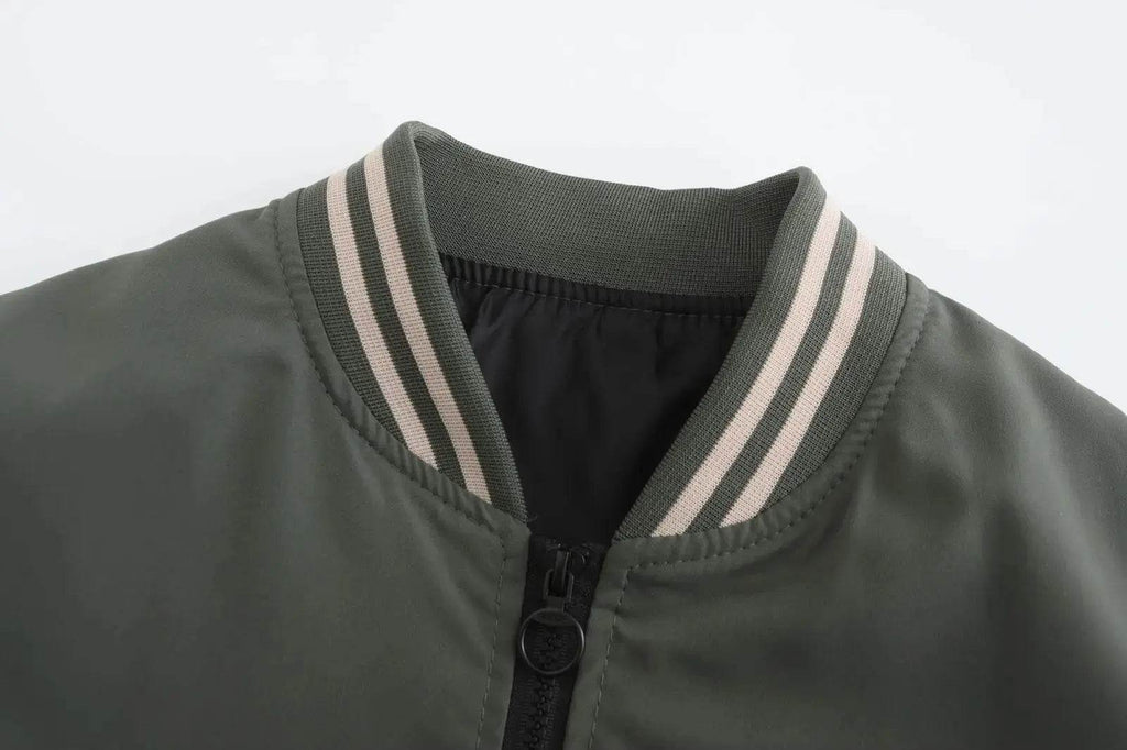 Spring and Autumn Fashion Men's Jacket Color Contrasting Casual Baseball Men's Jacket Clothing New Chaquetas Baseball Jacket - Mulambo store