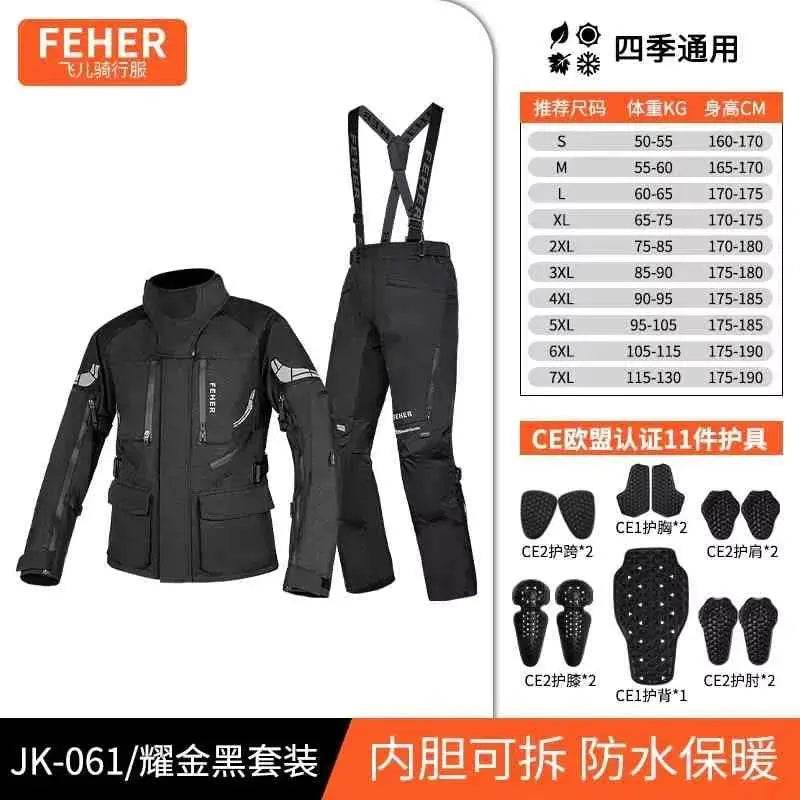 S-7XL Motocross Jacket Men Women Chaqueta Moto CE Protector Motorcycle Jacket Waterproof Protective Gear With Removeable Linner - Mulambo store