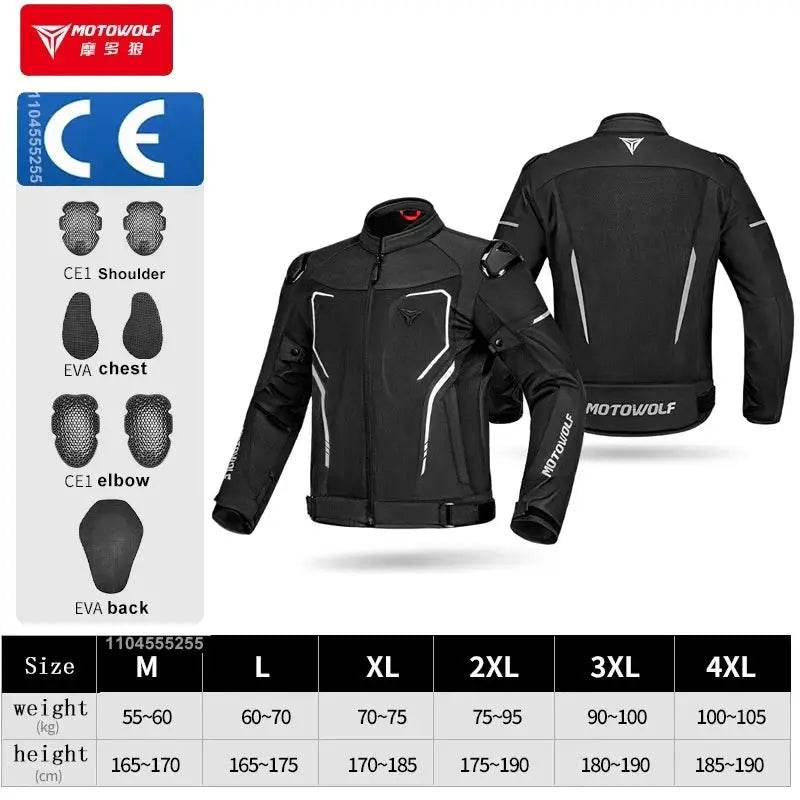 Motorcycle Jacket Men Summer Breathable Windproof Motocross Jacket Built in CE Armor Motorcyclist Racing Moto Chaqueta Clothing - Mulambo store