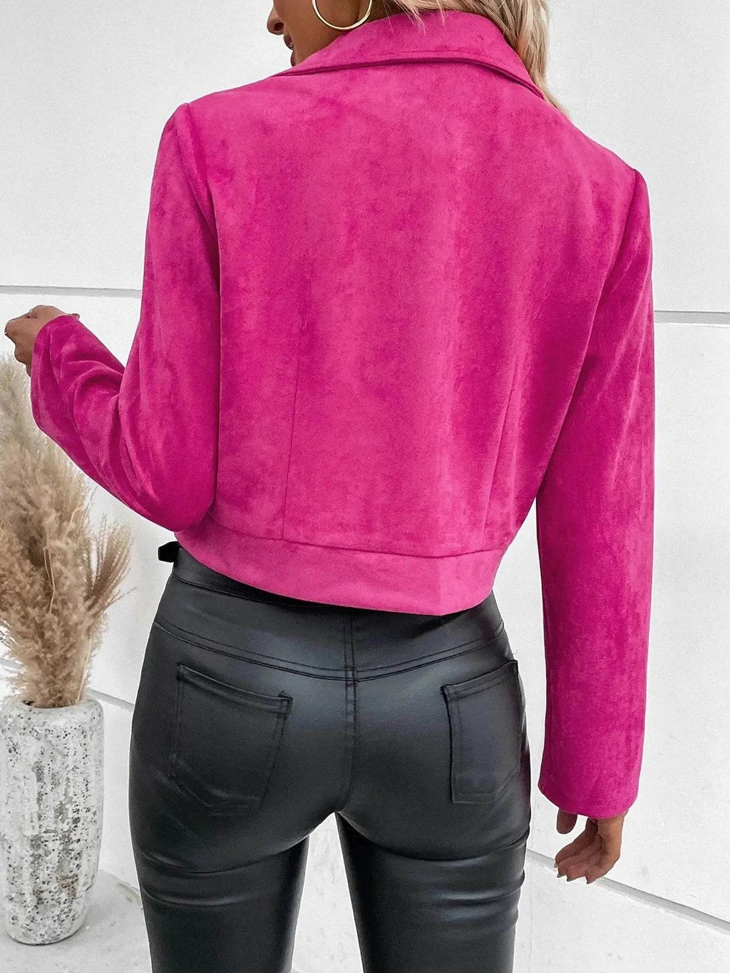 Women Jackets Fashion Autumn Winter Long Sleeve Solid Turn Down Collar Jacket Coat Women Outerwears Chaquetas De Mujer 2025 Q603 - Mulambo store