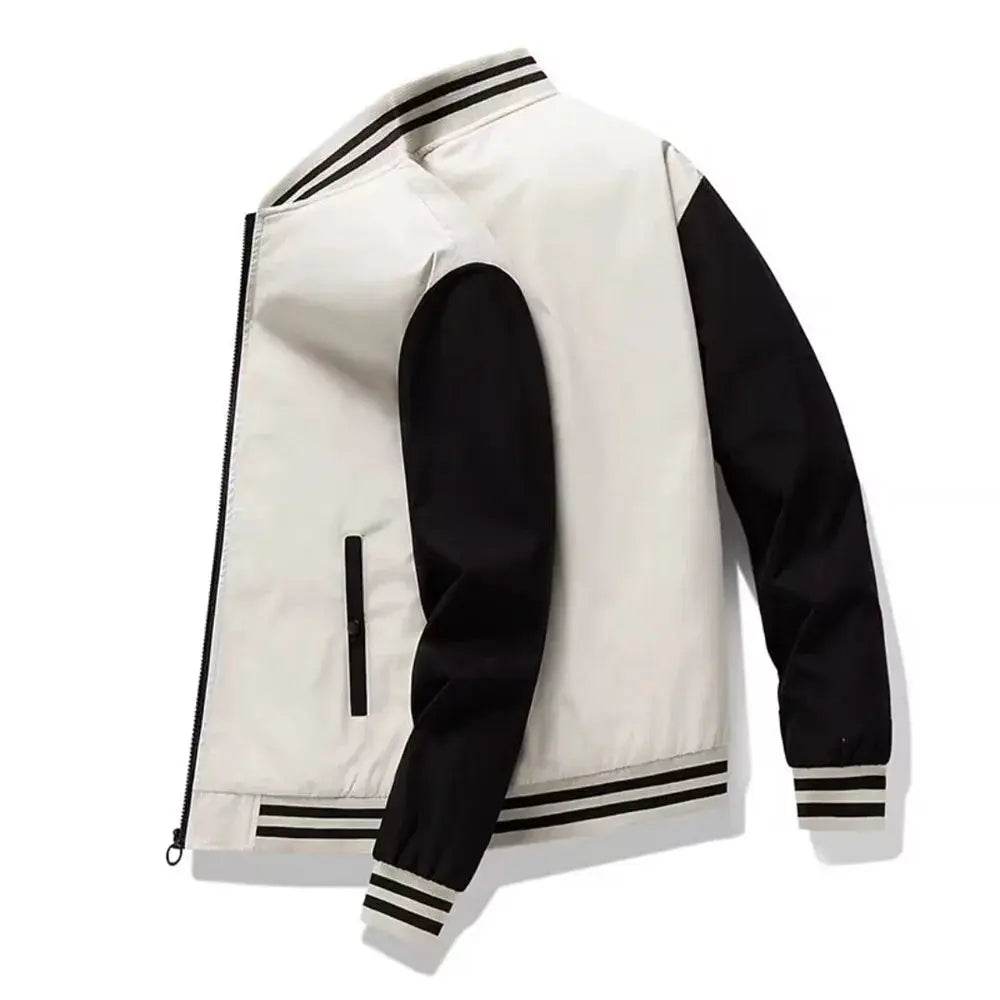 Spring and Autumn Fashion Men's Jacket Color Contrasting Casual Baseball Men's Jacket Clothing New Chaquetas Baseball Jacket - Mulambo store