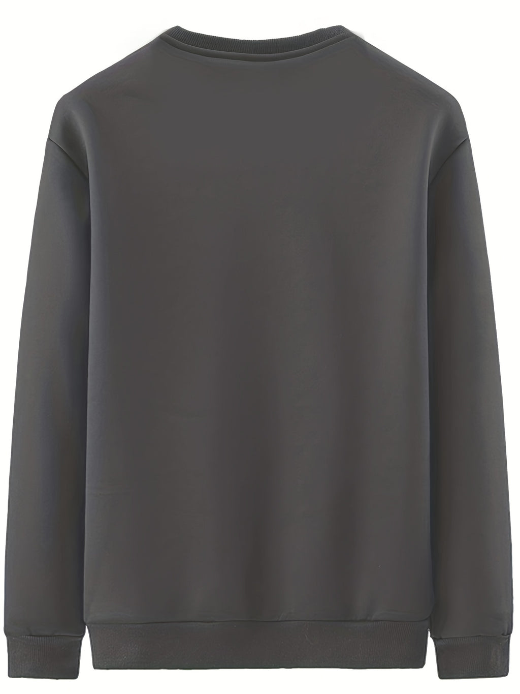 New Men's Casual Fashionable Solid Color Crew Neck Sweatshirts For Autumn And Winter Mulambo store