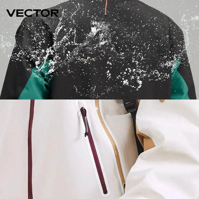 VECTOR Men Woman 3-in-1 Outdoor Jackets Hiking Jacket Waterproof Windproof Outdoor Camping Coat 100% Nylon Chaquetas Hombre - Mulambo store