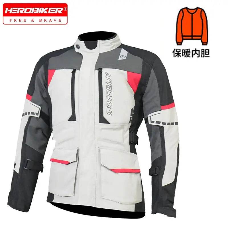 Motocross Jacket Keep Warm Motorcycle Jacket Fall Prevention Chaqueta Moto Hombre Waterproof For Motorcycle Travel - Mulambo store