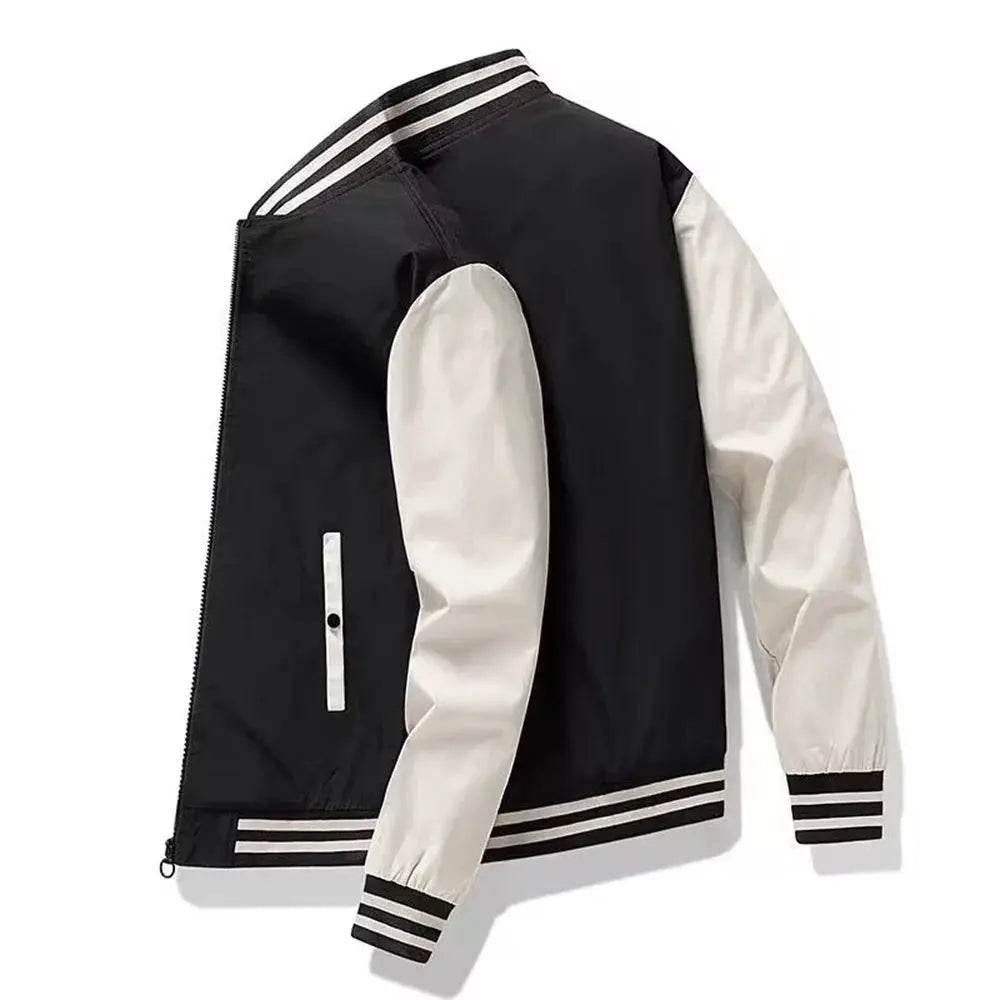 Spring and Autumn Fashion Men's Jacket Color Contrasting Casual Baseball Men's Jacket Clothing New Chaquetas Baseball Jacket - Mulambo store