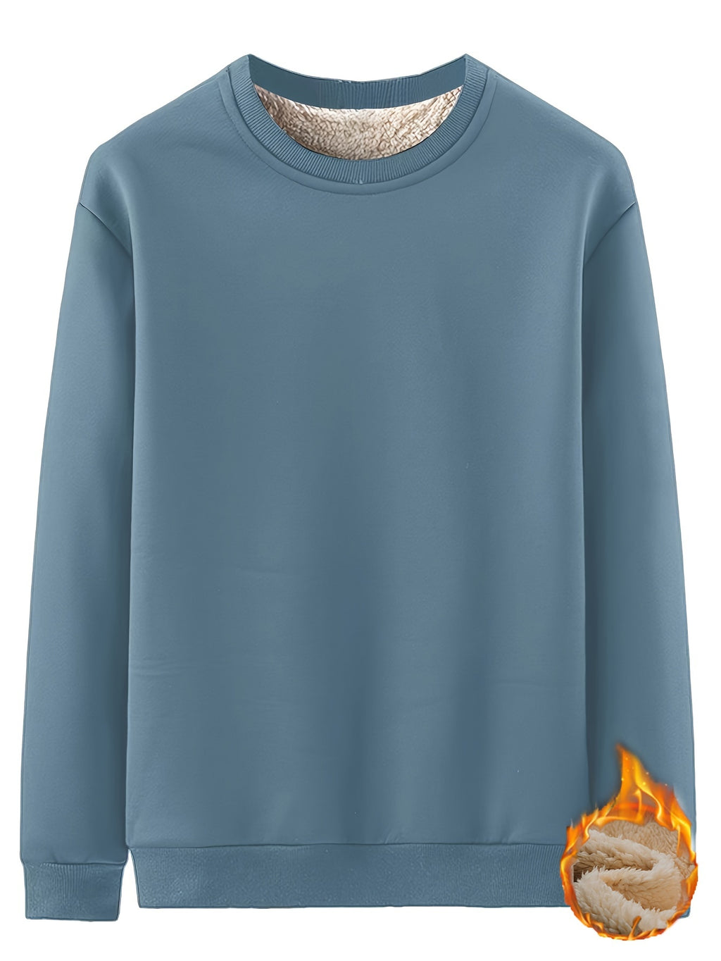 New Men's Casual Fashionable Solid Color Crew Neck Sweatshirts For Autumn And Winter Mulambo store