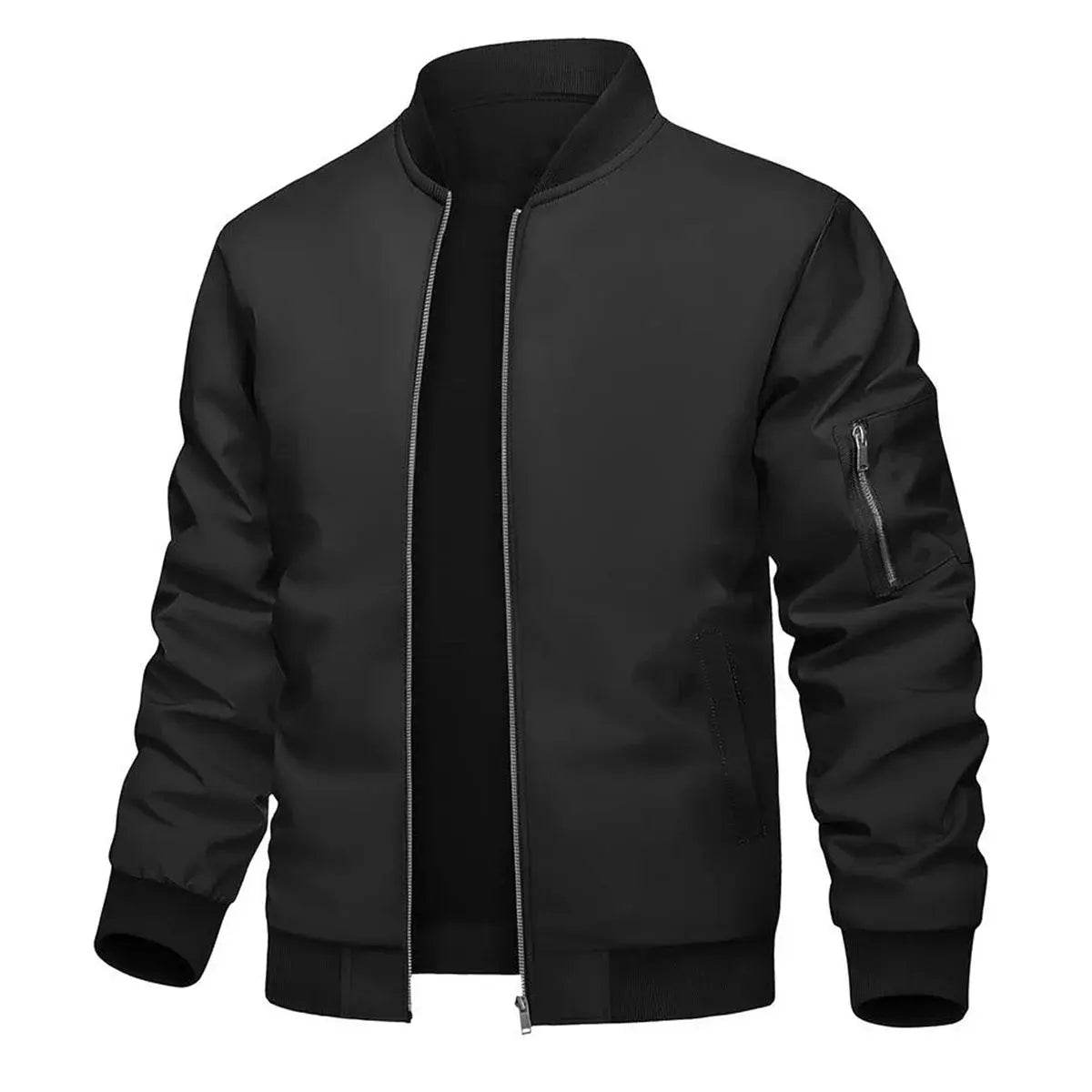 Men's spring and autumn solid color casual jacket, suitable for daily travel, sports outdoors, travel. - Mulambo store