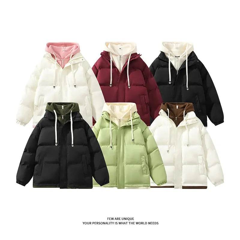 Winter Parkas Women 2024 New in Casual Thick Warm Jackets Hood Coats Solid Loose Female Down Outerwears Chaquetas Parkas Mujer - Mulambo store