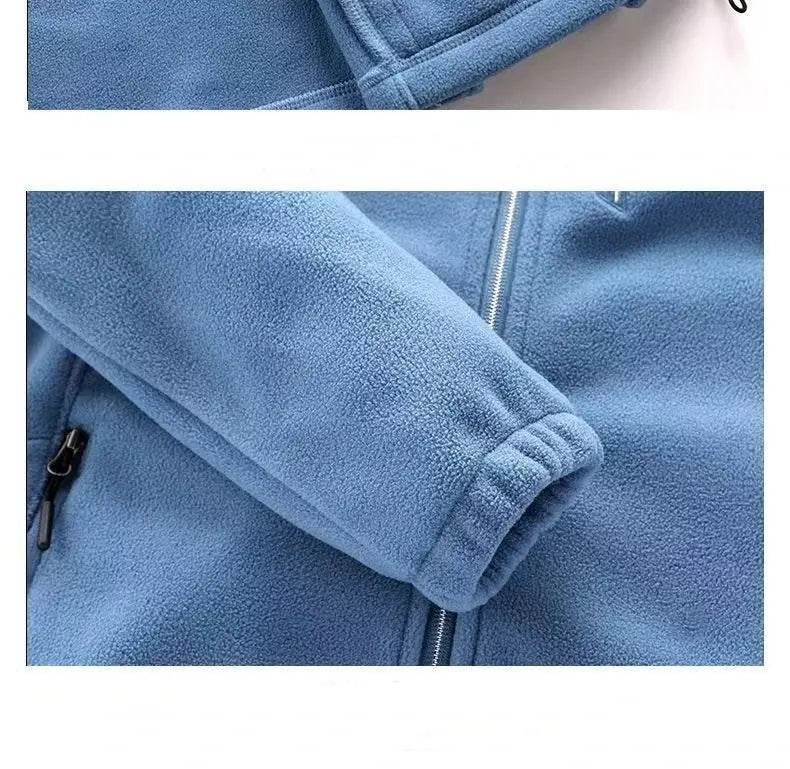 plus Size Women's Fleece Coat Warm Casual Outdoor Sportswear for Spring Winter Hiking Jogging Yoga Lady Cardigan Jacket Chaqueta - Mulambo store