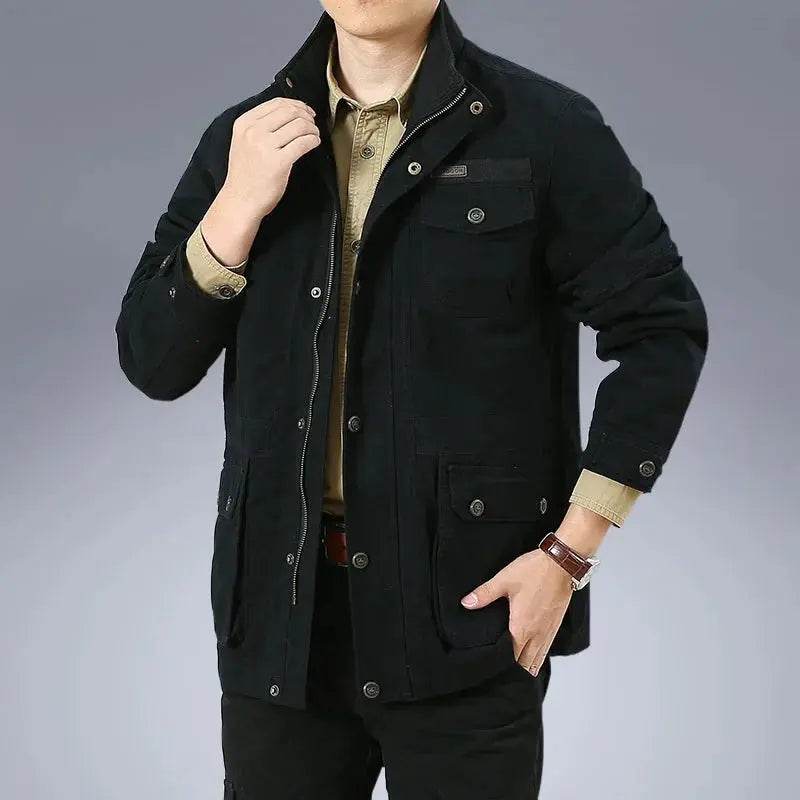 Plus Size 7XL 8XL Military Jacket Men Spring Autumn 100% Cotton Multi-pocket Casual Tactical Jackets Khaki Male Chaqueta Hombre - Mulambo store