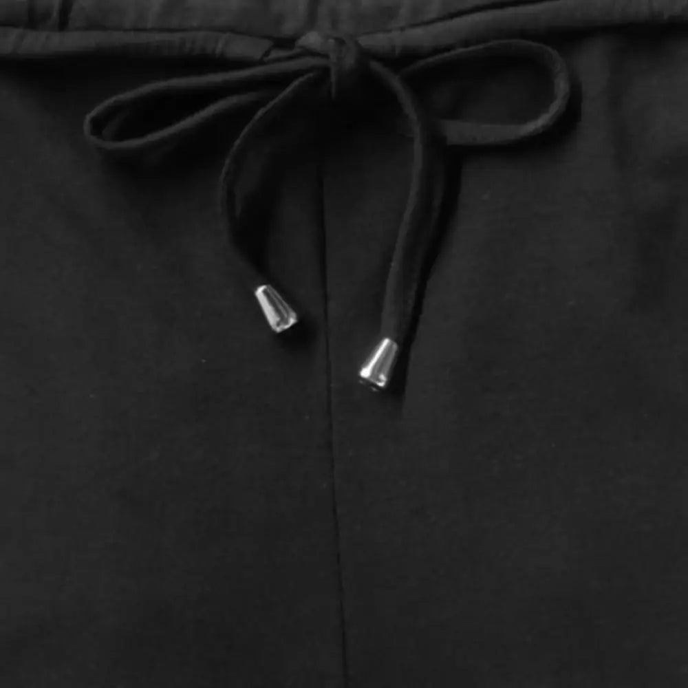 Women's Capri Sports Pants - Drawstring Pocket Cropped Yoga Trousers