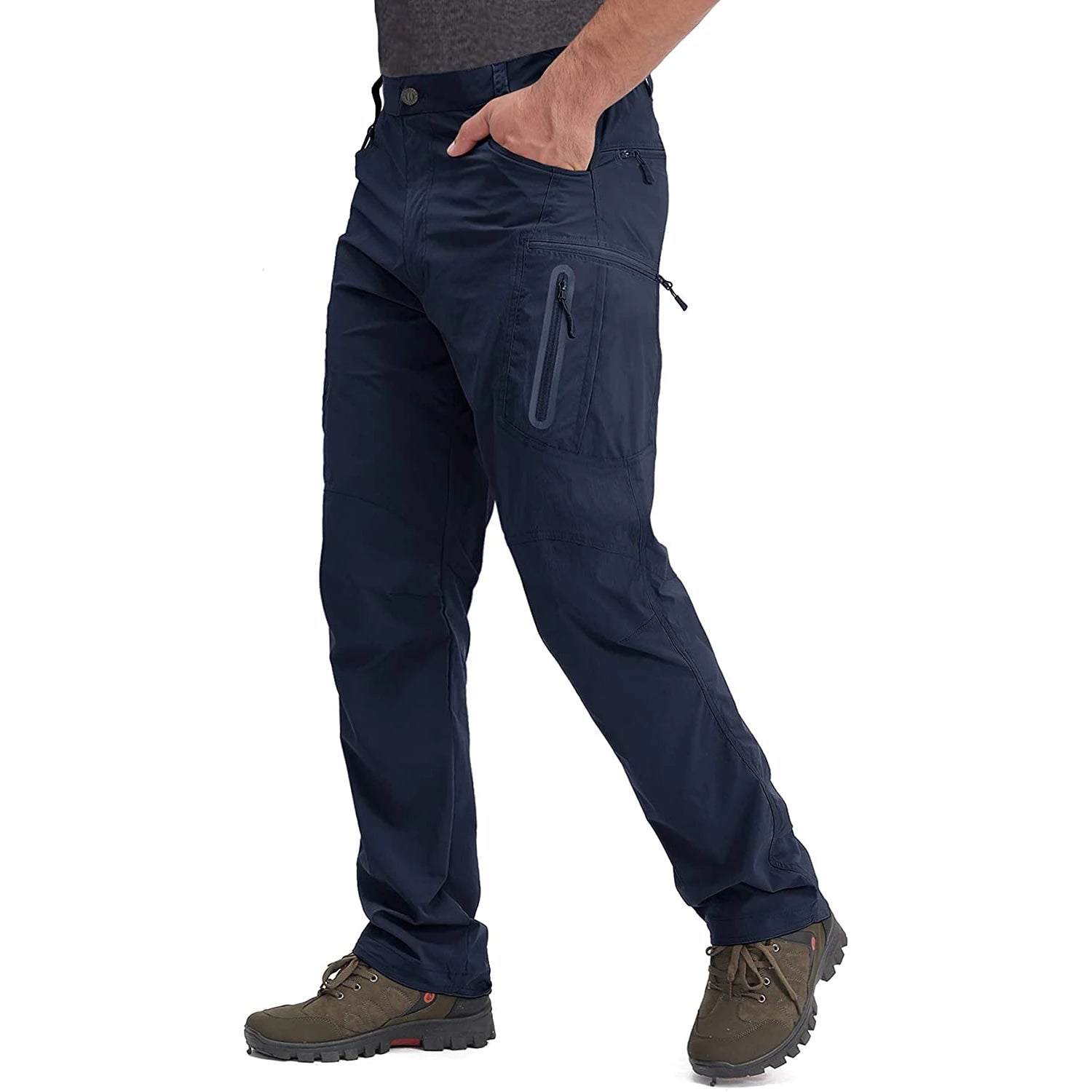 Men's 8-Pocket Cargo Pants Quick Dry - Nylon Water-Resistant Tactical