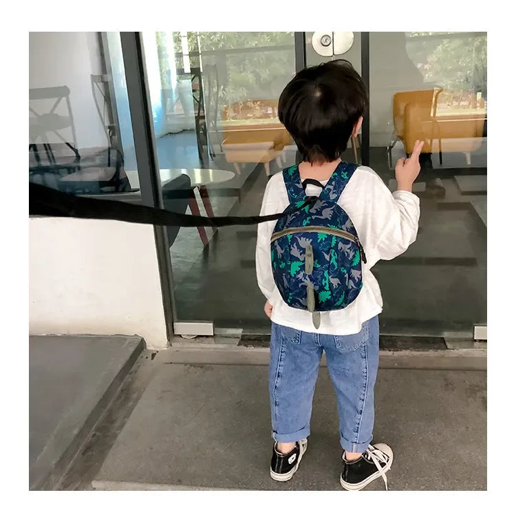 Beautiful Dinosaur Baby Safety Belt Backpack, Baby Anti-loss Bag, Comfortable School Baby Anti-loss Wrist Link for Children Mulambo store
