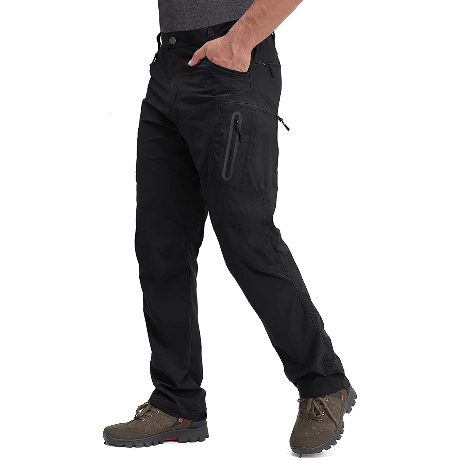 Men's 8-Pocket Cargo Pants Quick Dry - Nylon Water-Resistant Tactical