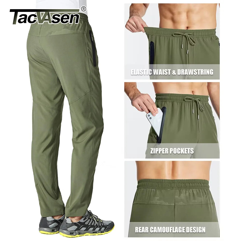 Men's Quick Dry Sports Pants - Lightweight Multi-Sport Athletic Joggers