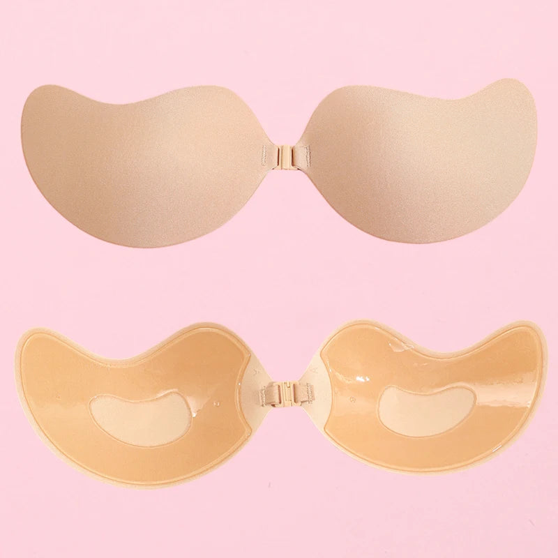 1 Piece Invisible Stick-On Lift Bra, Strapless & Seamless Push Up Anti-convex Bra, Women's Lingerie & Underwear Accessories finetoo Official Store