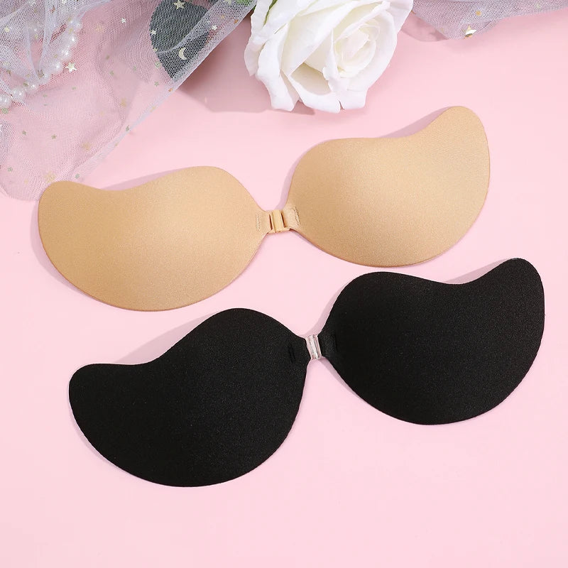 1 Piece Invisible Stick-On Lift Bra, Strapless & Seamless Push Up Anti-convex Bra, Women's Lingerie & Underwear Accessories finetoo Official Store