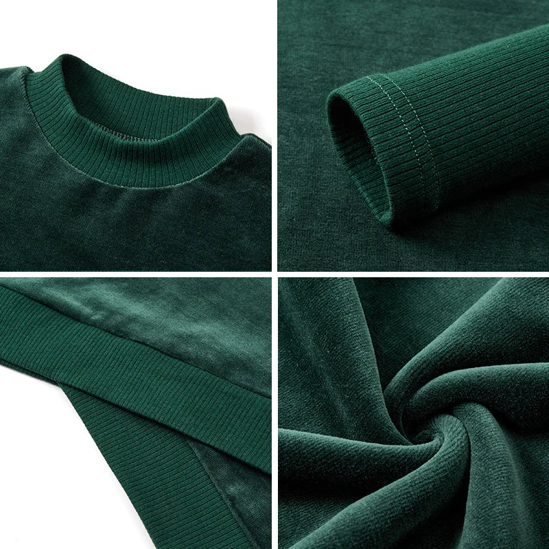 AA-Autumn winter velour and ribbed robe boy and girls family matching clothes baby romper girl nightgown floral print ribbed Mulambo store