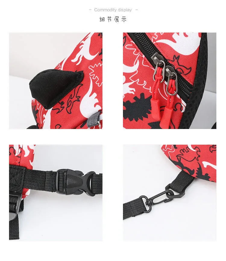 Beautiful Dinosaur Baby Safety Belt Backpack, Baby Anti-loss Bag, Comfortable School Baby Anti-loss Wrist Link for Children Mulambo store