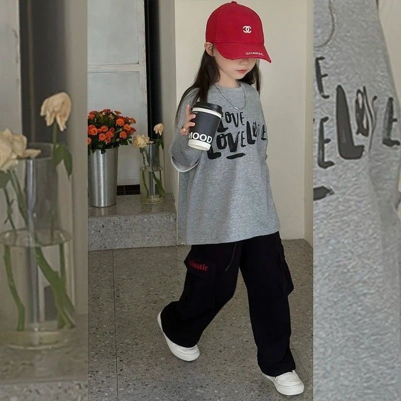 Fake Two Piece Clothes for Girls 10 To 12 Years 11 Korean Children's Clothing 2025 Kids T-shirts Top T-shirt Girl Spring Autumn Mulambo store