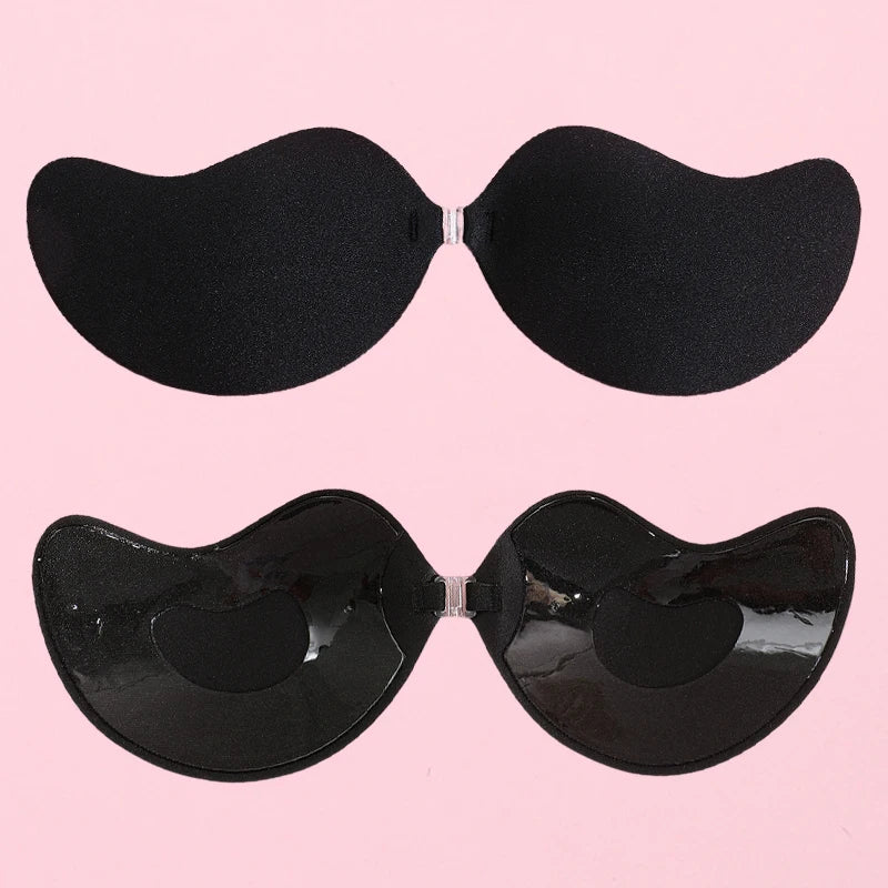 1 Piece Invisible Stick-On Lift Bra, Strapless & Seamless Push Up Anti-convex Bra, Women's Lingerie & Underwear Accessories finetoo Official Store