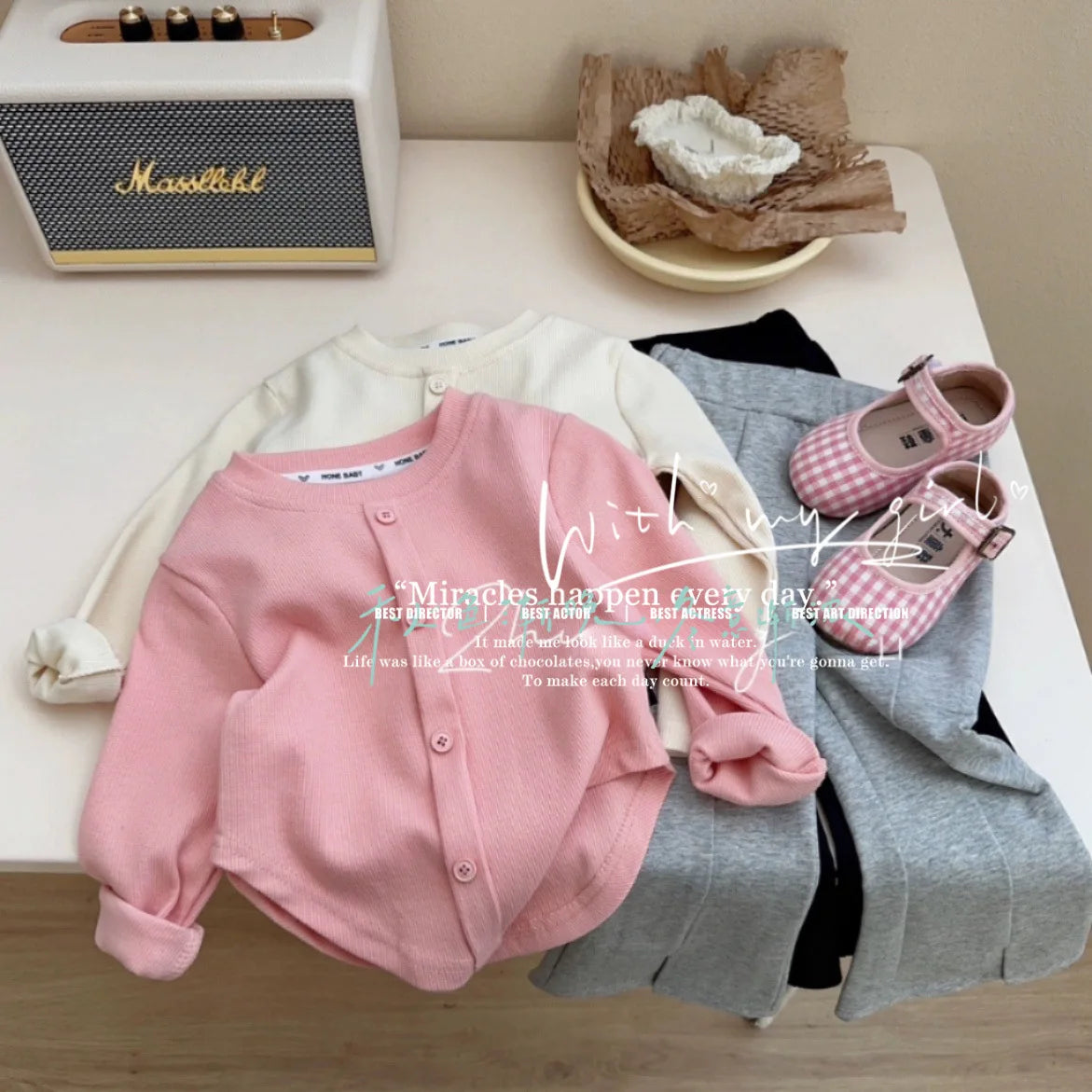 Children's T-Shirts Slim Top Solid Color Fashion Breasted T-shirt Long Sleeve Girls Play Undershirt Kids Clothes for Girls Mulambo store