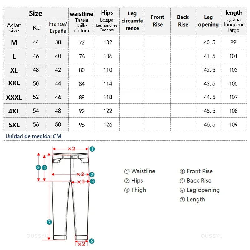 Summer Thin Soft Lyocell Fabric Jeans Men Loose Straight Wide Leg Pants Drawstring Elastic Waist Casual Trousers Plus Size M-5XL OUSSYU Official Store