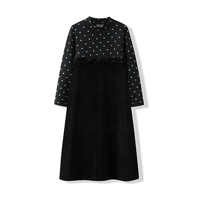 AA-Autumn winter velour and ribbed robe boy and girls family matching clothes baby romper girl nightgown floral print ribbed Mulambo store