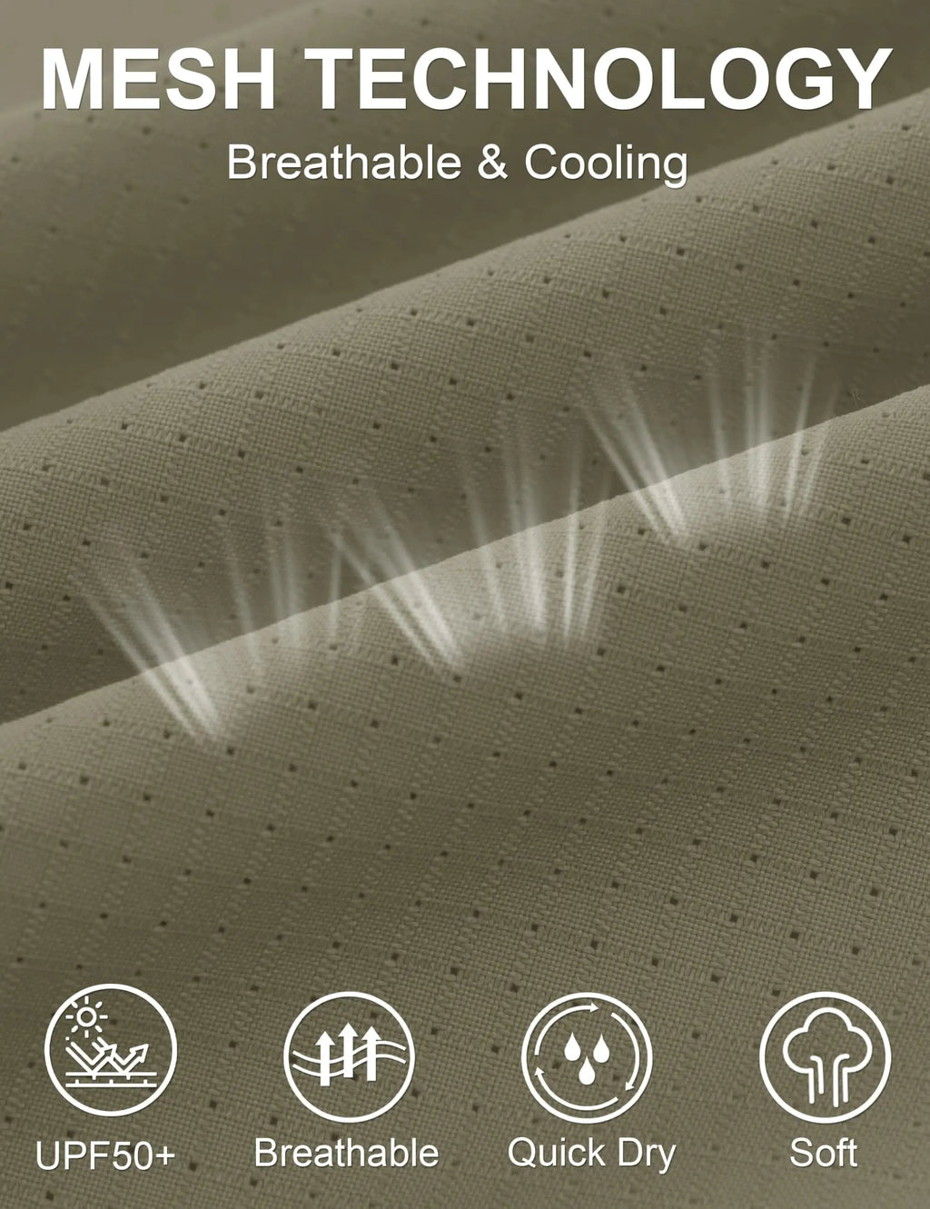 Men's UPF 50+ Fishing Shirt Quick Dry - Multi-Pocket Outdoor Hiking