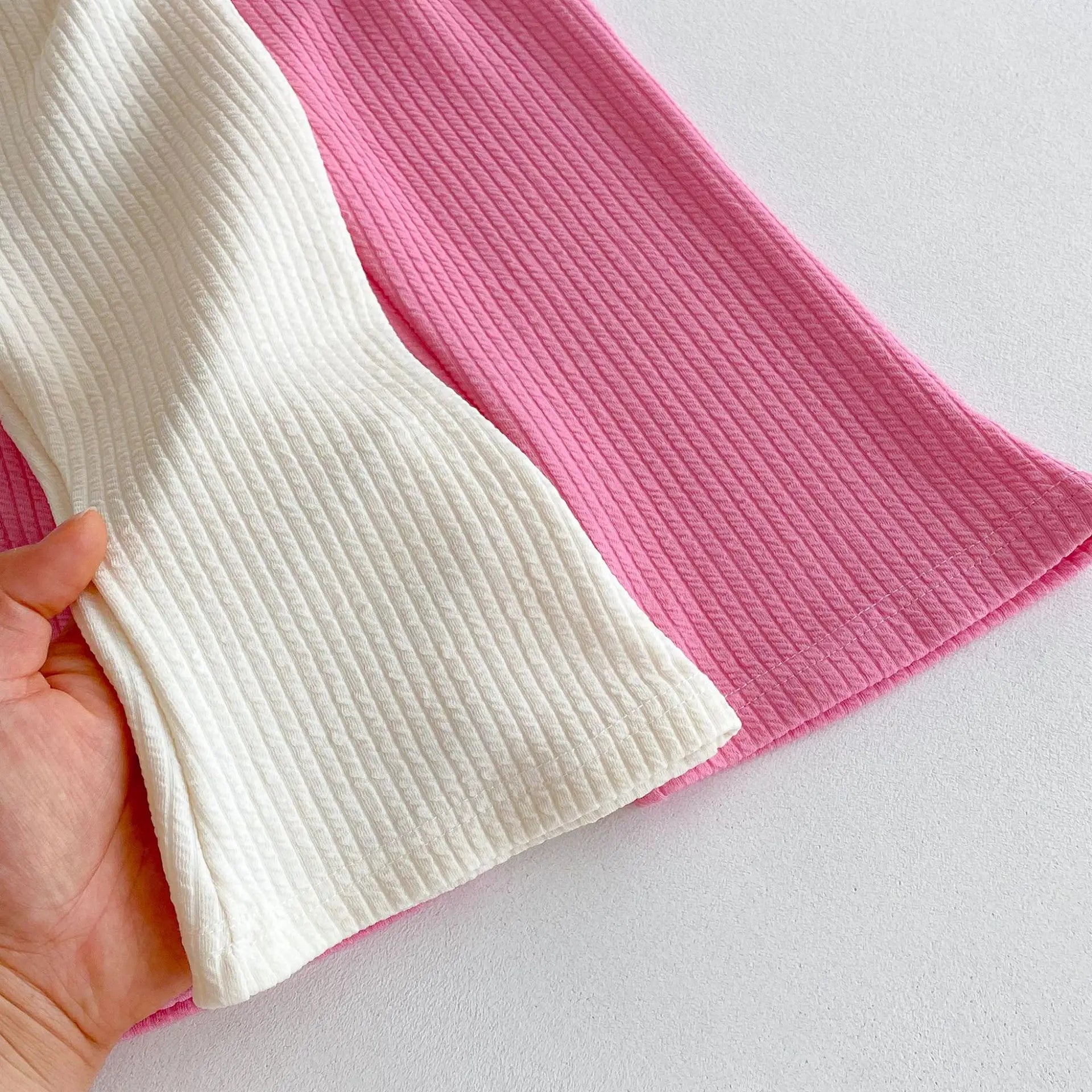 2025 Autumn New Children Long Sleeve Clothes Set Girls Cute Bow Loose Tops + Flared Trousers 2pcs Suit Cotton Kids Girls Outfits Mulambo store