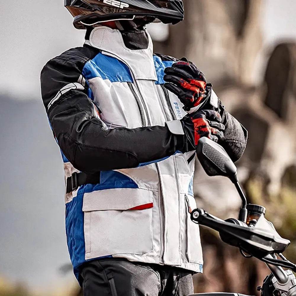 S-7XL Motocross Jacket Men Women Chaqueta Moto CE Protector Motorcycle Jacket Waterproof Protective Gear With Removeable Linner - Mulambo store