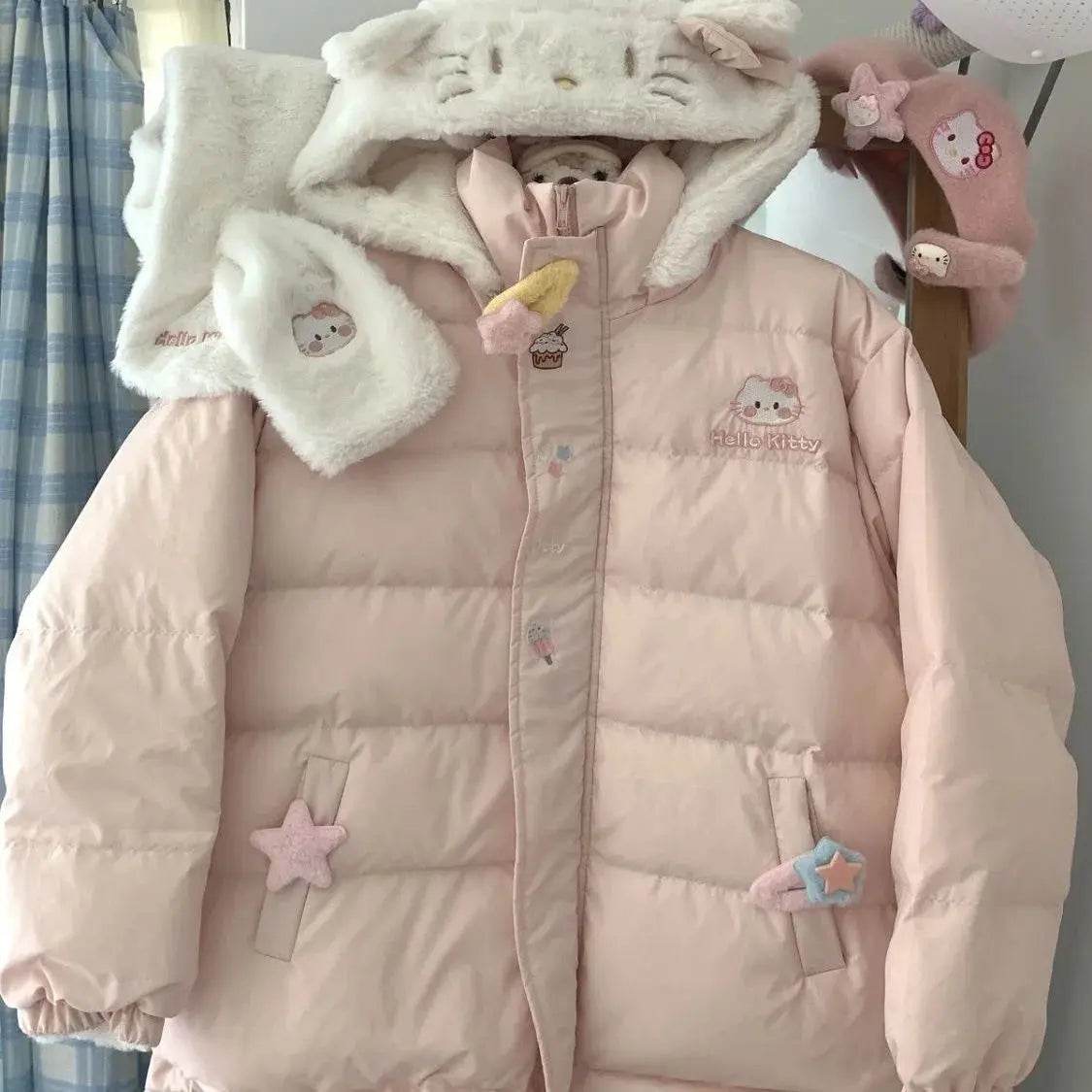 Winter Korea Design Hooded Parkas Tops Loose Plush Velvet Lined Down Cotton Coats Casual Casaco Elegant Women Chaqueta Abrigo - Mulambo store