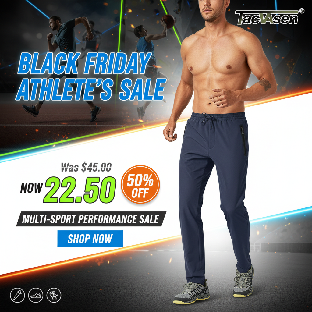 Banner Promocional Black Friday - Pantalones Deportivos Quick Dry