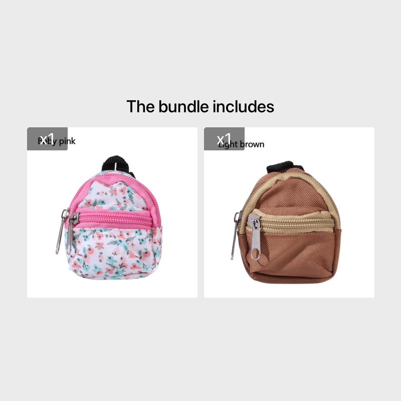 for LABUBU 11.81inch Doll 1/6 BJD Doll Mini Bag Backpack Mini Doll Bag Doll House Decoration Toy Accessories for Gifts Halloween, Christmas Gift Mulambo store