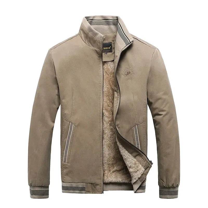 2024 Autumn Men Jackets 100% Cotton Chaqueta Casual Solid Fashion Vintage Warm Vestes Coats High Quality M-5XL Winter Jacket Men - Mulambo store