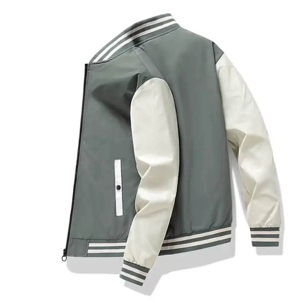 Spring and Autumn Fashion Men's Jacket Color Contrasting Casual Baseball Men's Jacket Clothing New Chaquetas Baseball Jacket - Mulambo store