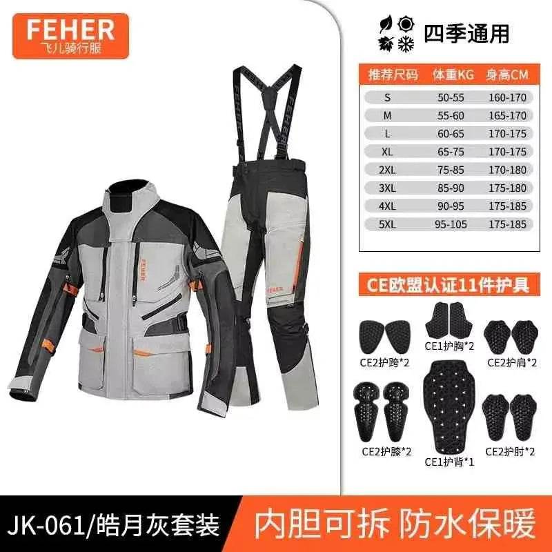 S-7XL Motocross Jacket Men Women Chaqueta Moto CE Protector Motorcycle Jacket Waterproof Protective Gear With Removeable Linner - Mulambo store