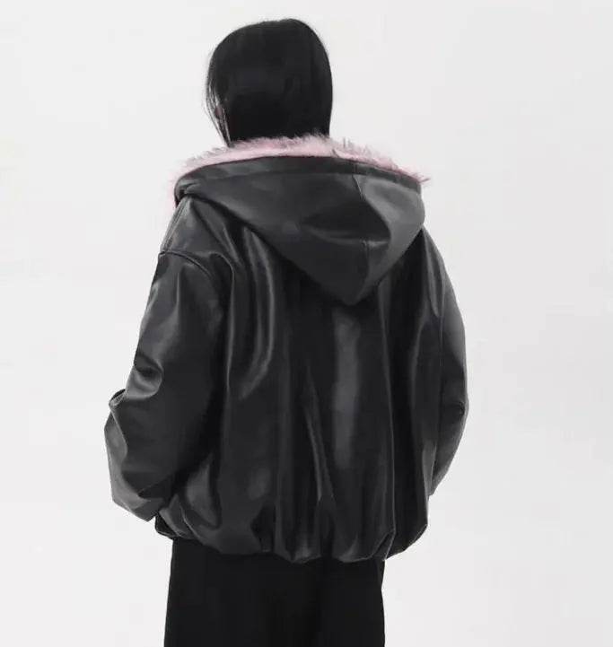 Korea Fuax Fur Hooded Parkas Y2K Coats Vintage Thicken Loose Casual Chaqueta Tops Fashion Snow Wear Women Jackets Abrigos 2025 - Mulambo store