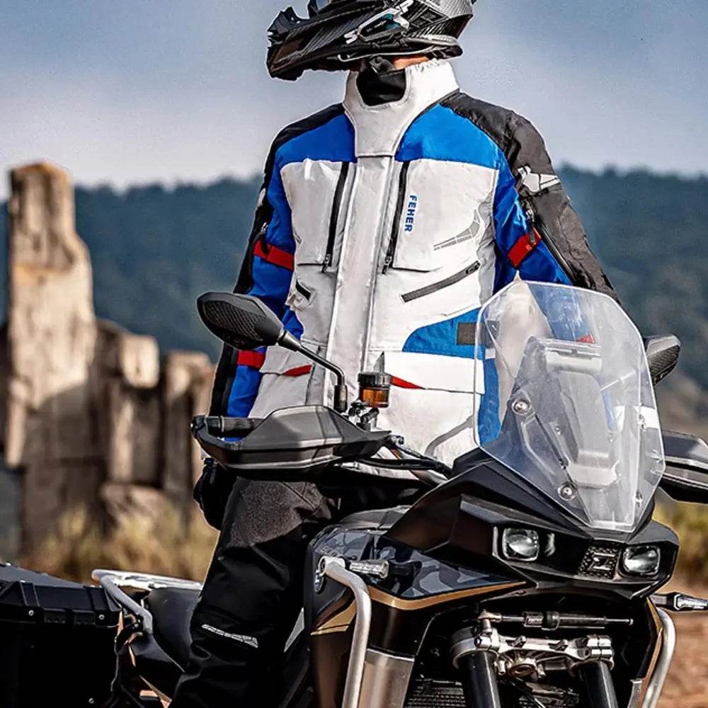 S-7XL Motocross Jacket Men Women Chaqueta Moto CE Protector Motorcycle Jacket Waterproof Protective Gear With Removeable Linner - Mulambo store