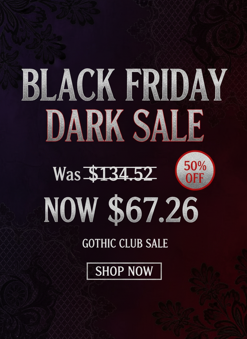 Black Friday 50% OFF - Women's Gothic 4-Piece Mesh Corset Set