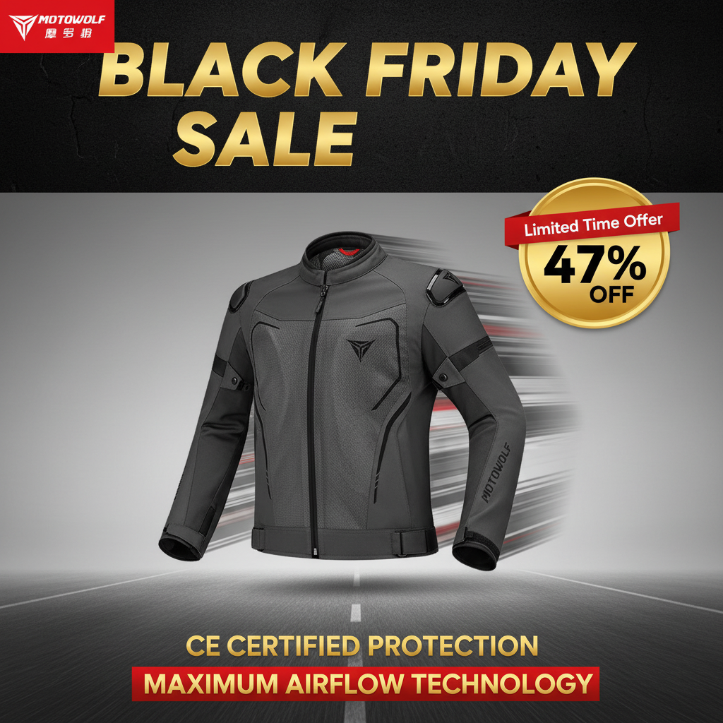 Black Friday Summer Motorcycle Jacket Promo