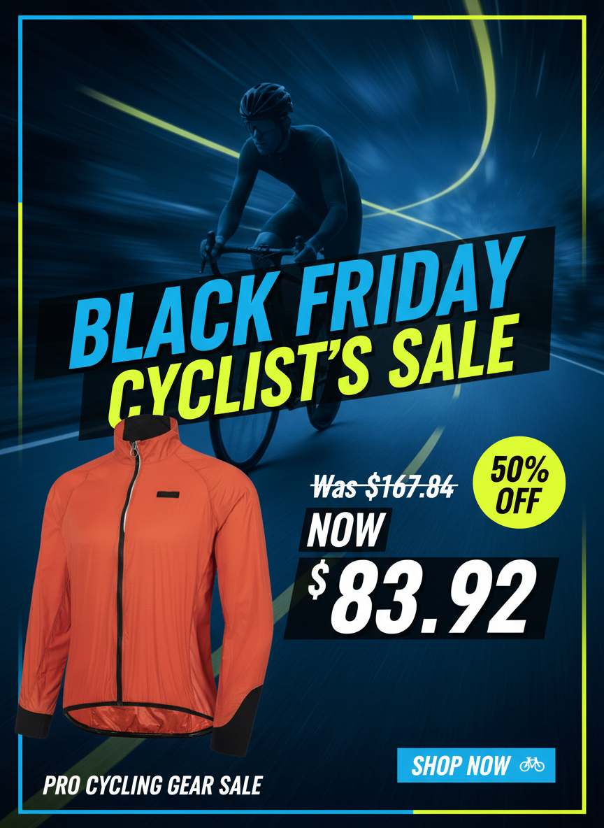 Black Friday 50% OFF - Premium Cycling Windbreaker Jacket UV Protection